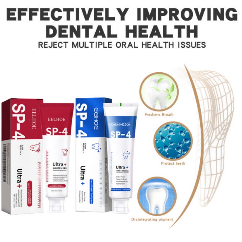 Teeth Whitening Enzymes - SP-4 Probiotic Whitening Toothpaste Brightening &