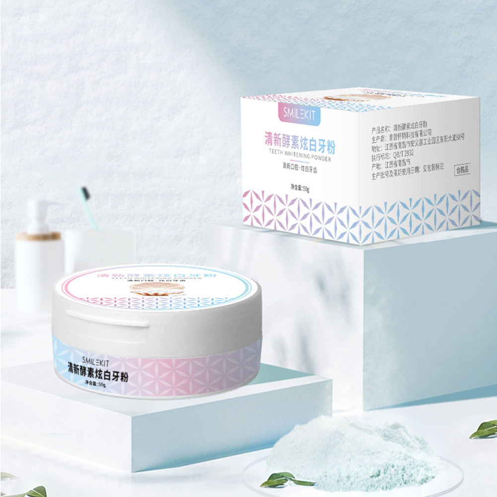2 Types Teeth Whitening Powder - đánh giá và giá Teeth Whitening Enzymes