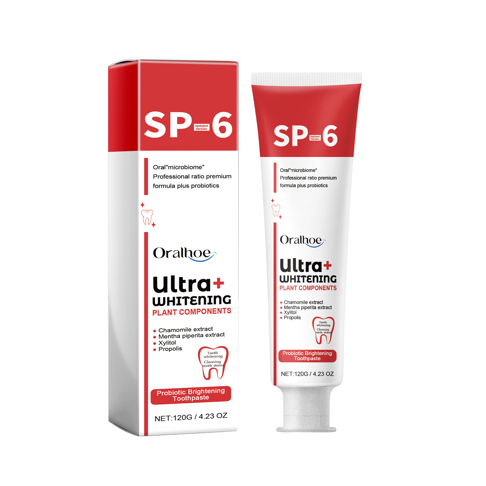 SP-6 Probiotic Whitening Tooth - đánh giá và giá Teeth Whitening Enzymes