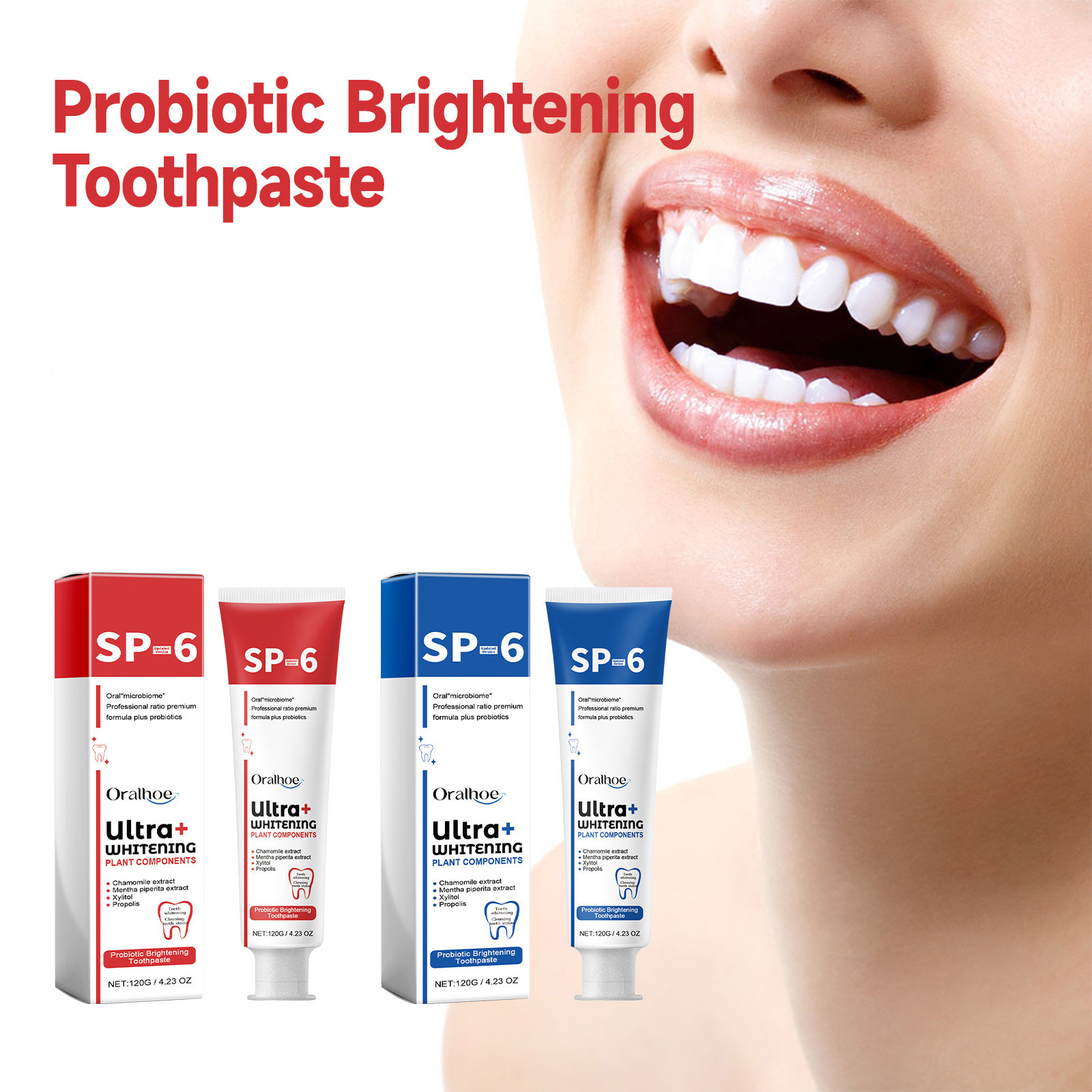 SP-6 Probiotic Whitening Tooth - đánh giá và giá Teeth Whitening Enzymes