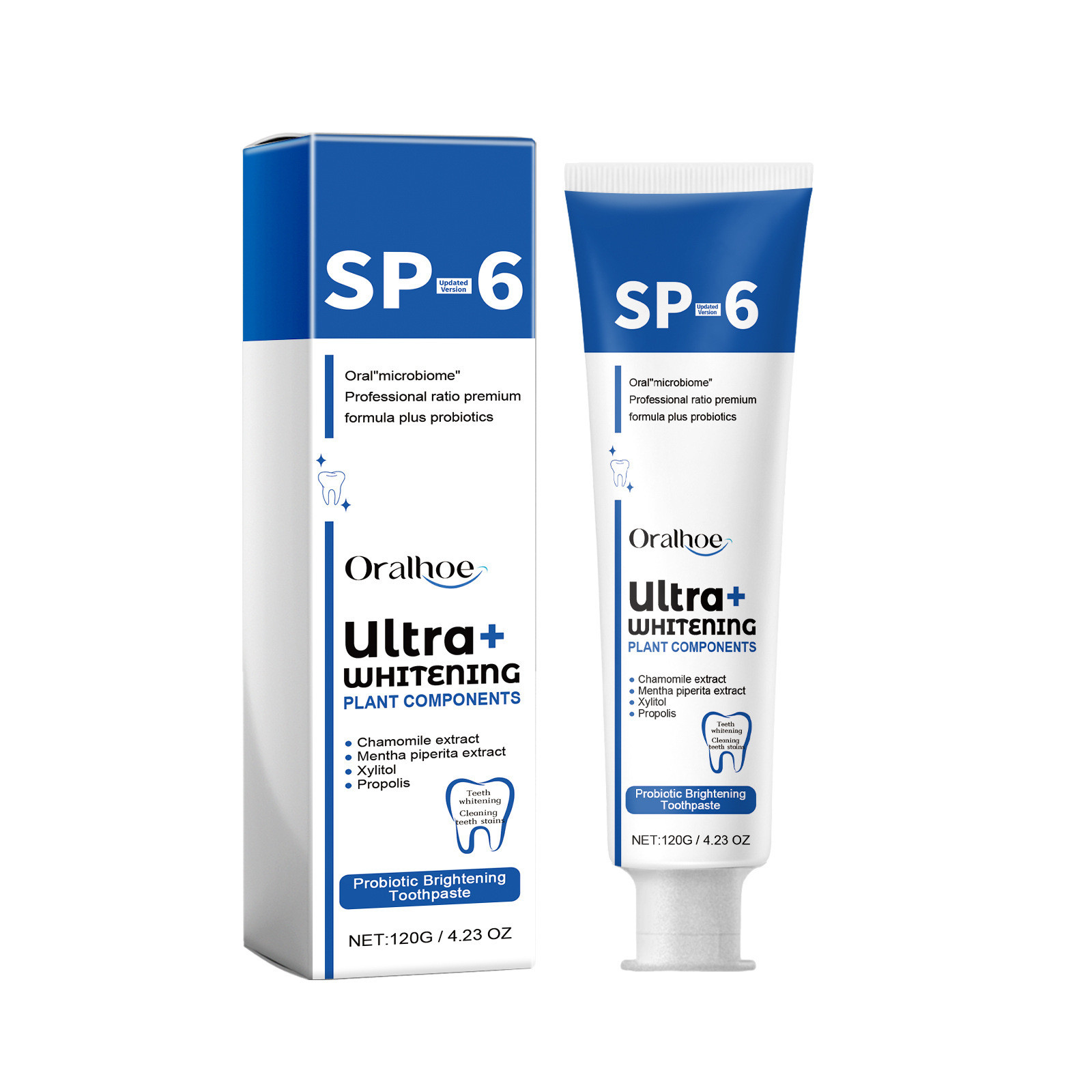 SP-6 Probiotic Whitening Tooth - đánh giá và giá Teeth Whitening Enzymes