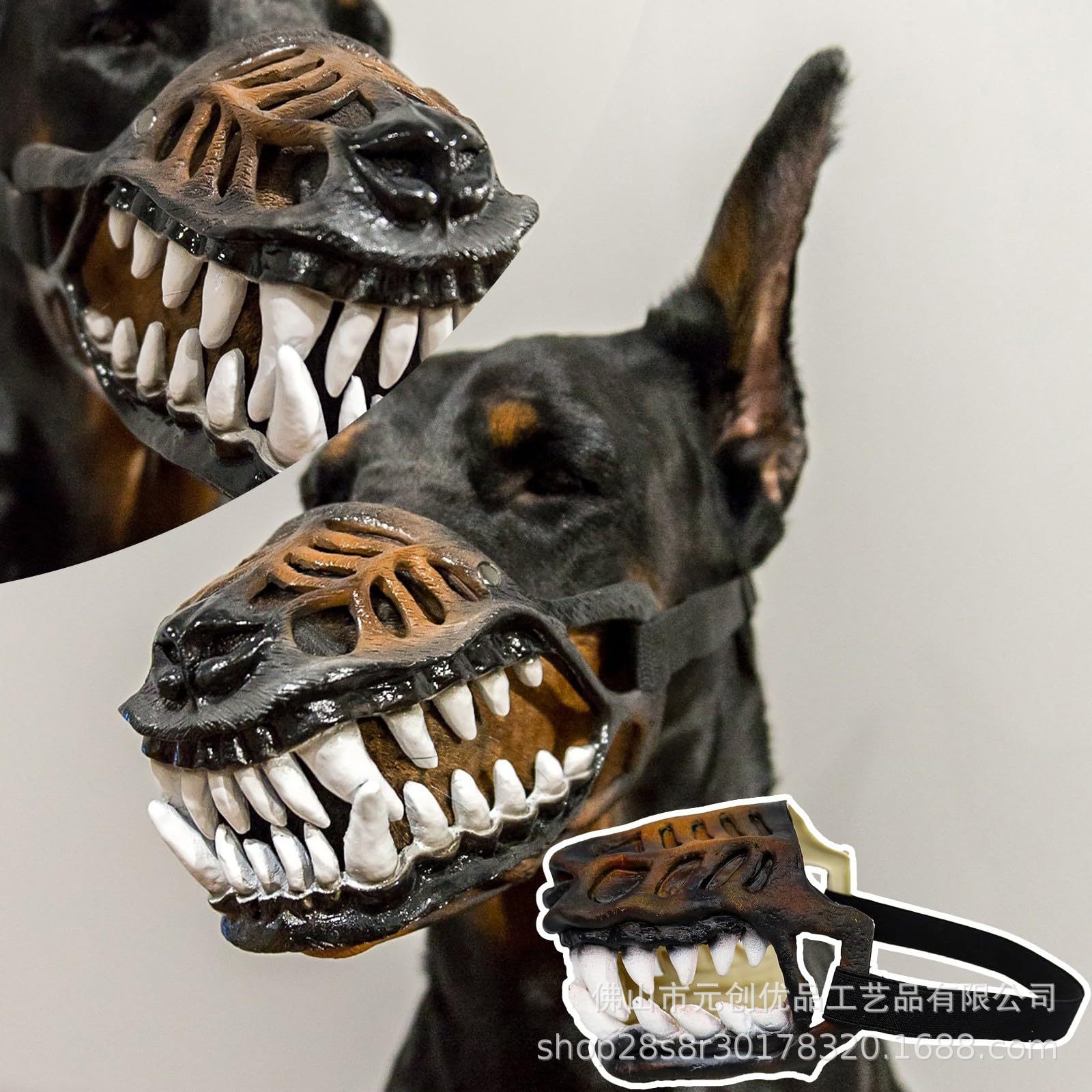Dog Mask Halloween Mask Dinosa - đánh giá và giá Teeth Whitening Mask
