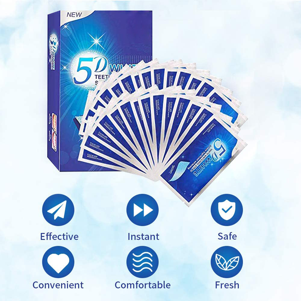 Bộ 7 Đôi Tất 5D Gel Làm Trắng  - đánh giá và giá Teeth Whitening Hydrogen Peroxide
