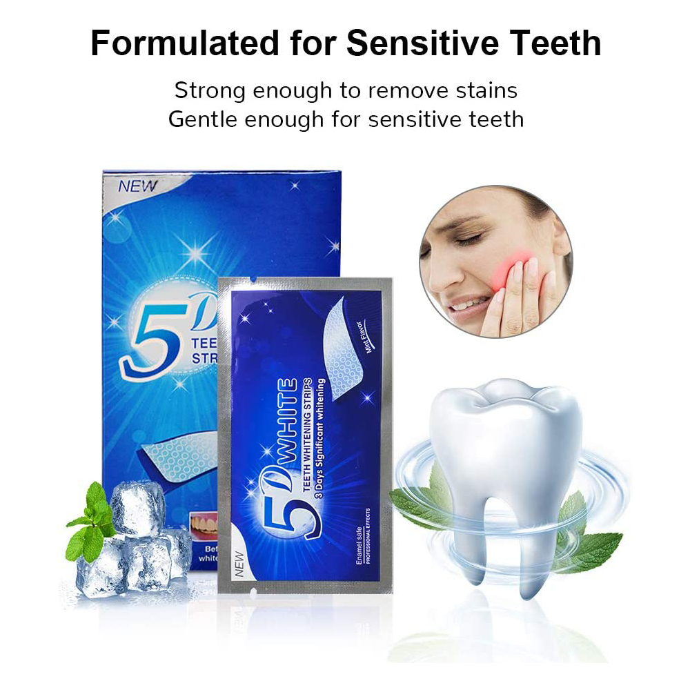 Bộ 7 Đôi Tất 5D Gel Làm Trắng  - đánh giá và giá Teeth Whitening Hydrogen Peroxide